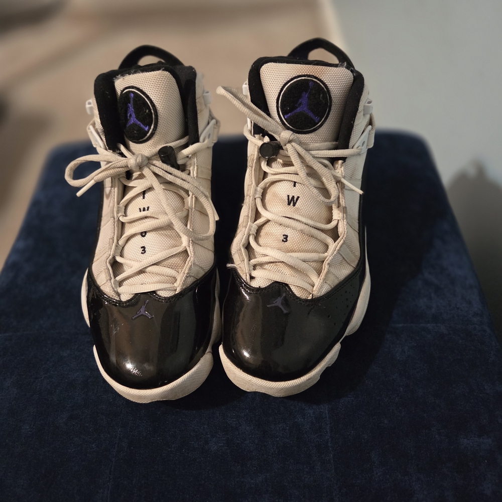 Jordan Athletic Shoes Black and White